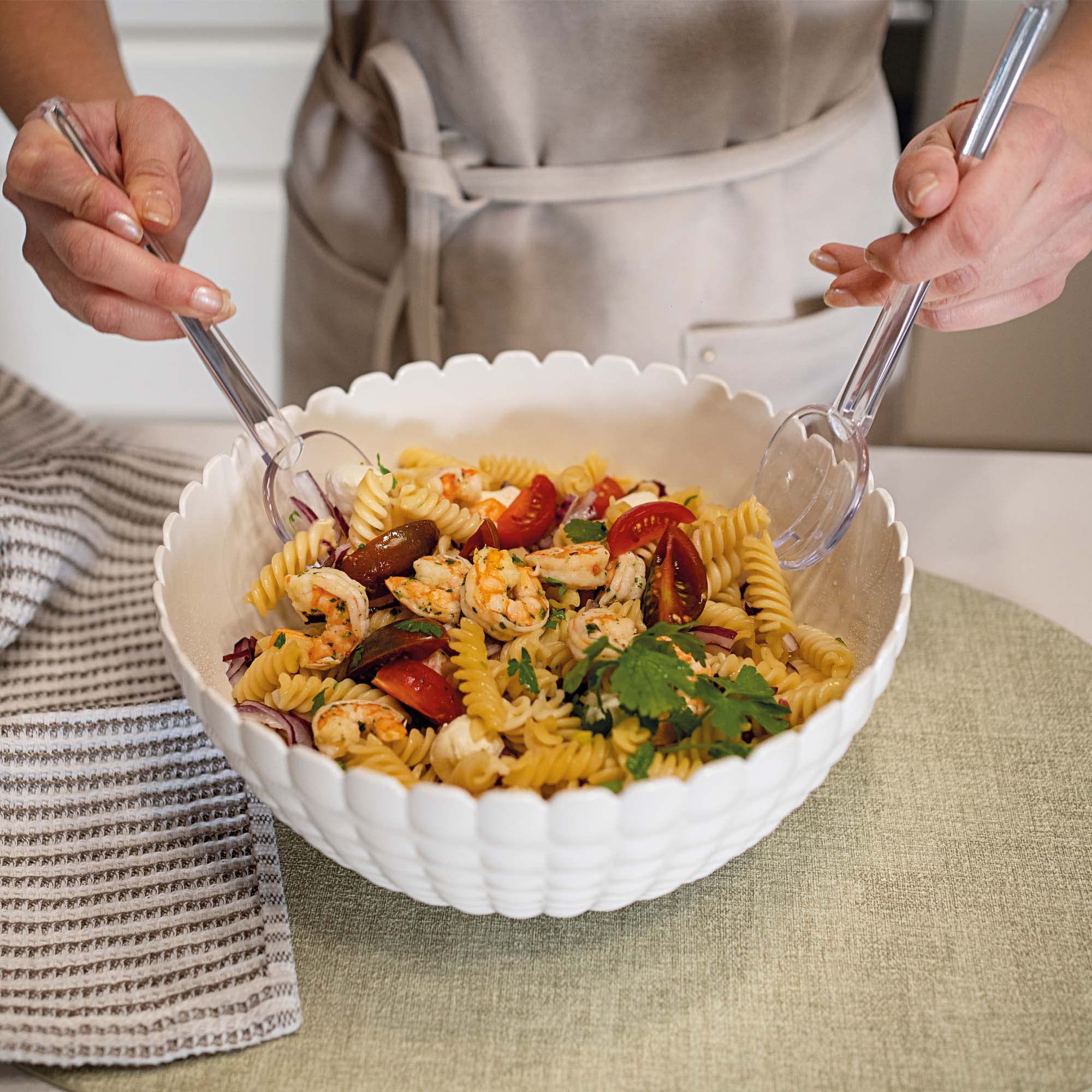 Image secondaire de Couverts à Salade Guzzini Happy Hour - Blanc 20 cm