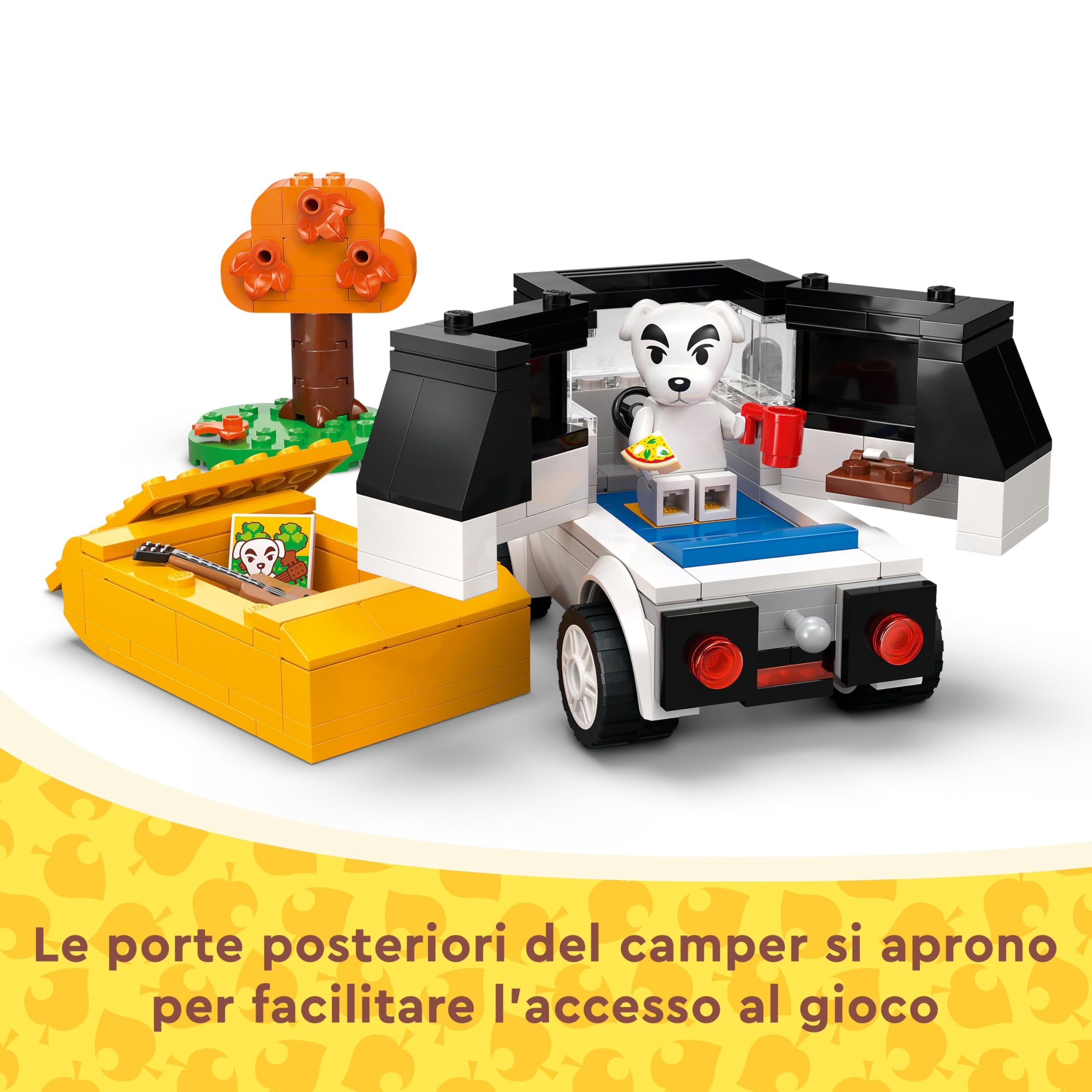 LEGO Animal Crossing Concerto in Piazza con K.K., Casa Giocattolo, Caffè e Veicolo da Costruire Ispirati al Videogioco, Giochi Creativi per Bambine e Bambini da 7 Anni, Idea Regalo di Compleanno 77052
