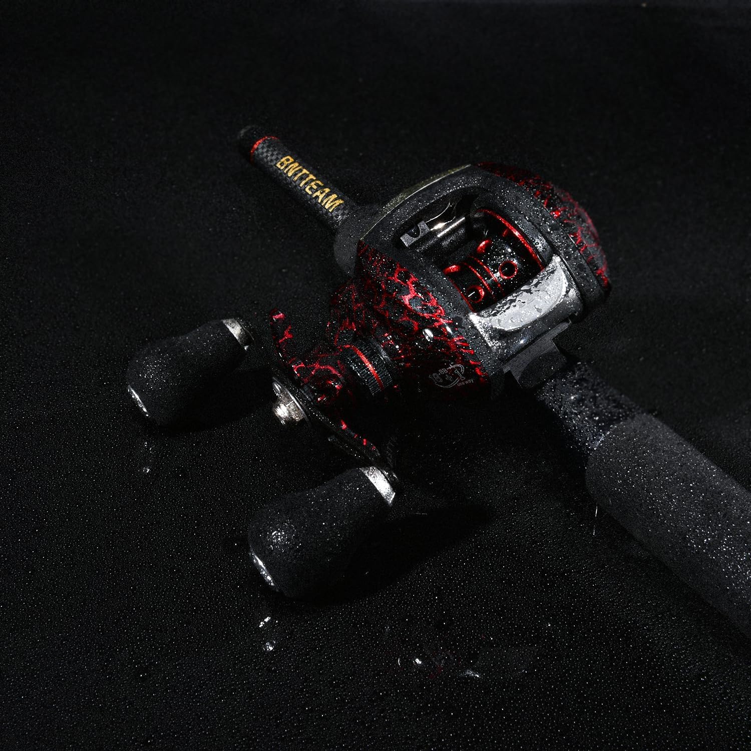 Baitcasting Canne à pêche 2.1M Super Dur Fibre de Carbone poignée EVA Portable léger 6 Sections Canne articulée pour Voyage Surf Eau salée Eau