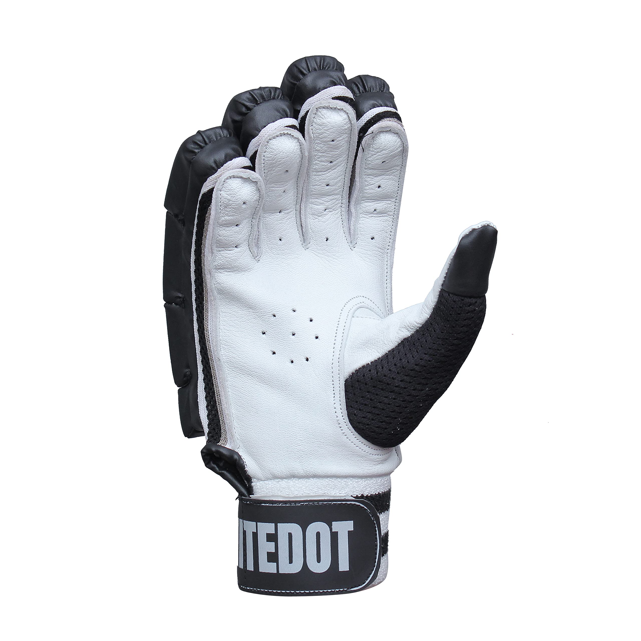 WHITEDOT Sports Dot 2.1 Cricket Batting Gloves||Suitable for Boys|Small Left Hand||NavyBlue, Leather 2