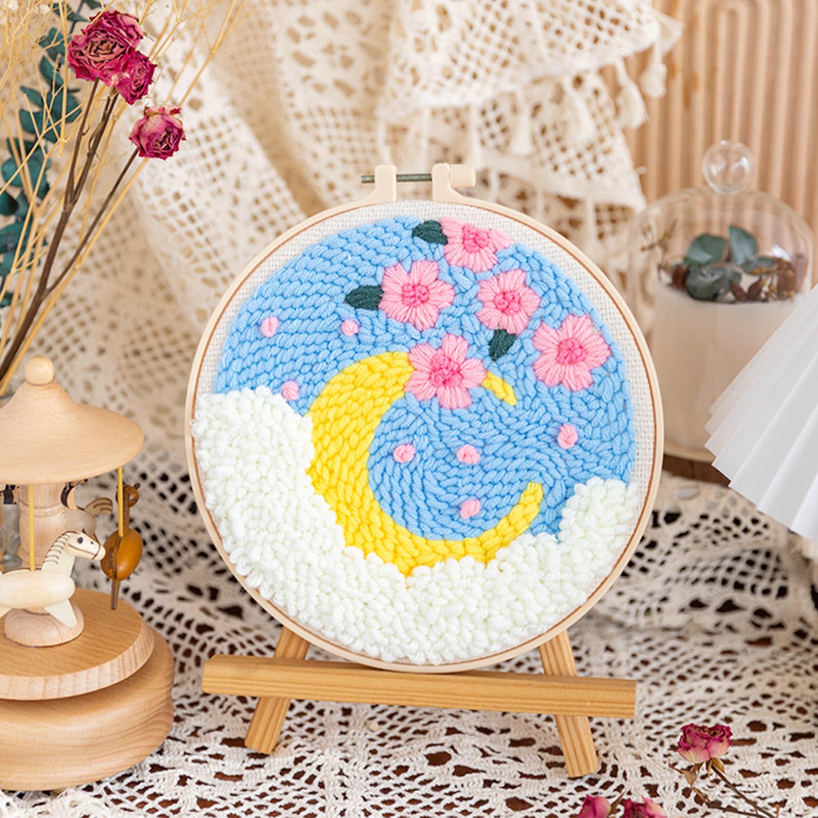 DODUOS 126-teiliges Stickerei Set - Komplettset Für Anfänger Mit 100 Farben