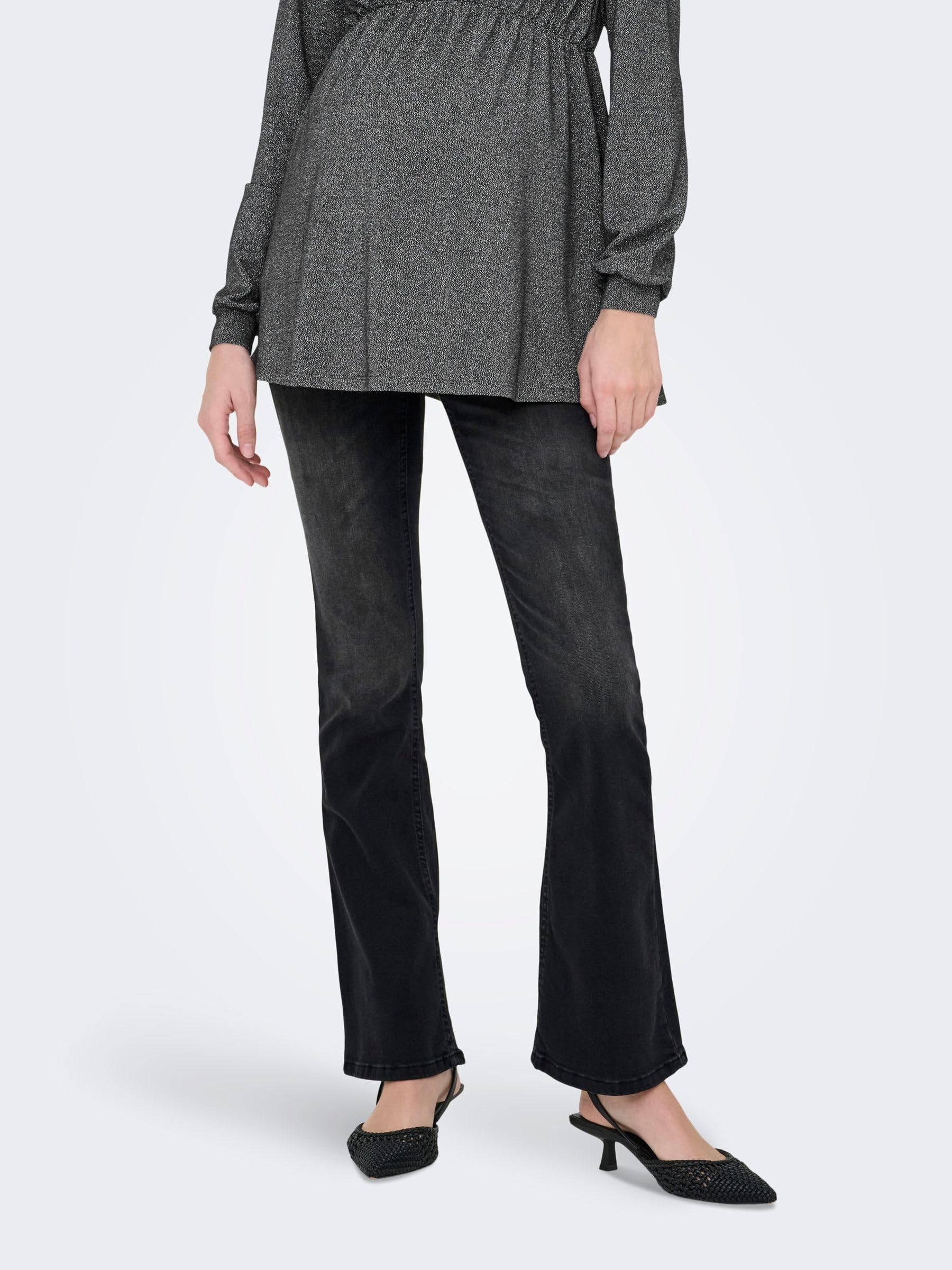 ONLY Female Flared fit Jeans OLMBLUSH Mittlere Taille Flared Jeans