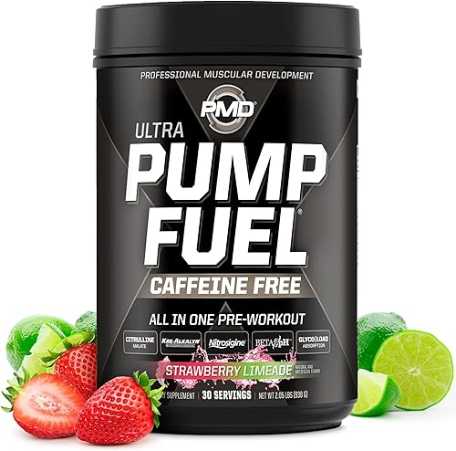PMD Sports Ultra Pump Fuel Fuel - Mezcla de bebida para antes del entrenamiento, energía, fuerza, resistencia, recuperación de carbohidratos
