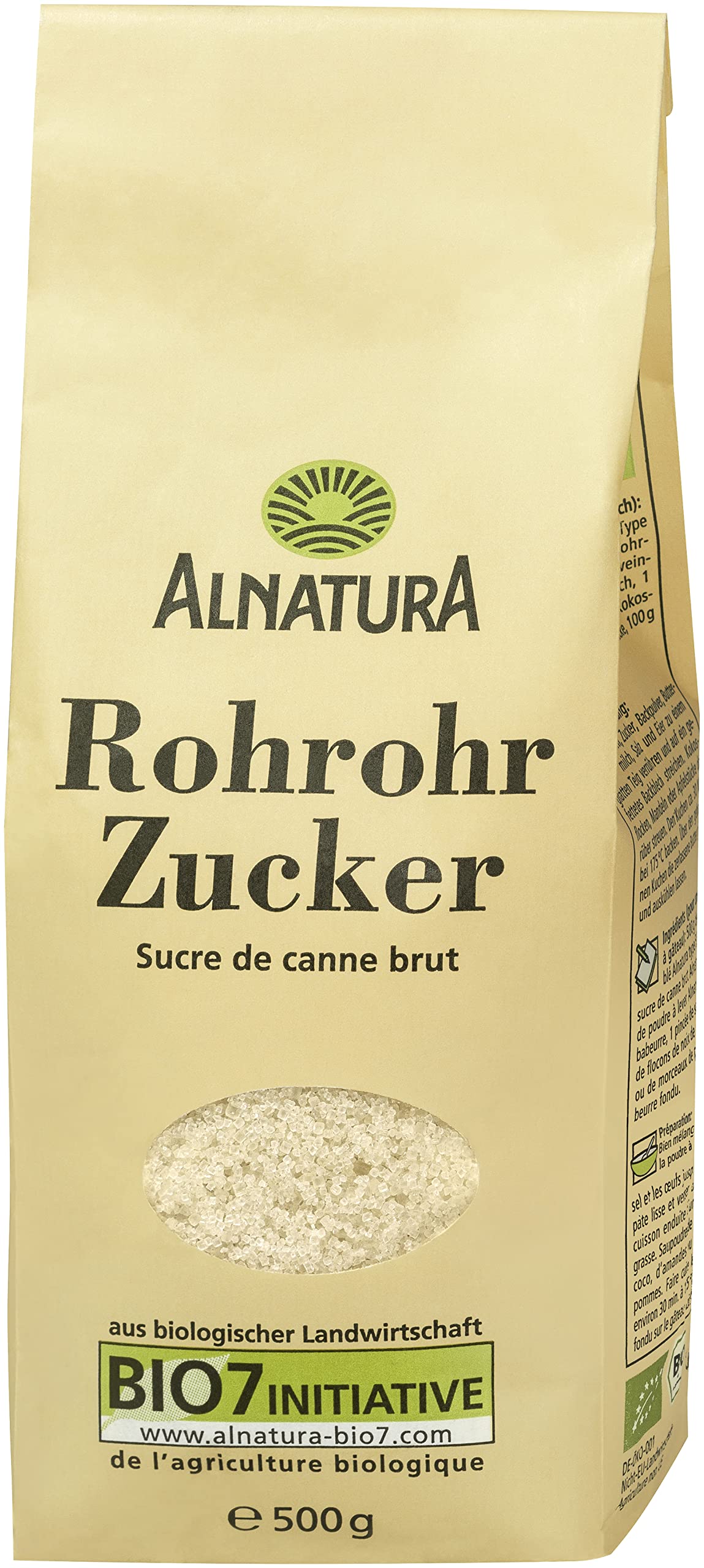 Alnatura Bio Rohrohrzucker, 500g