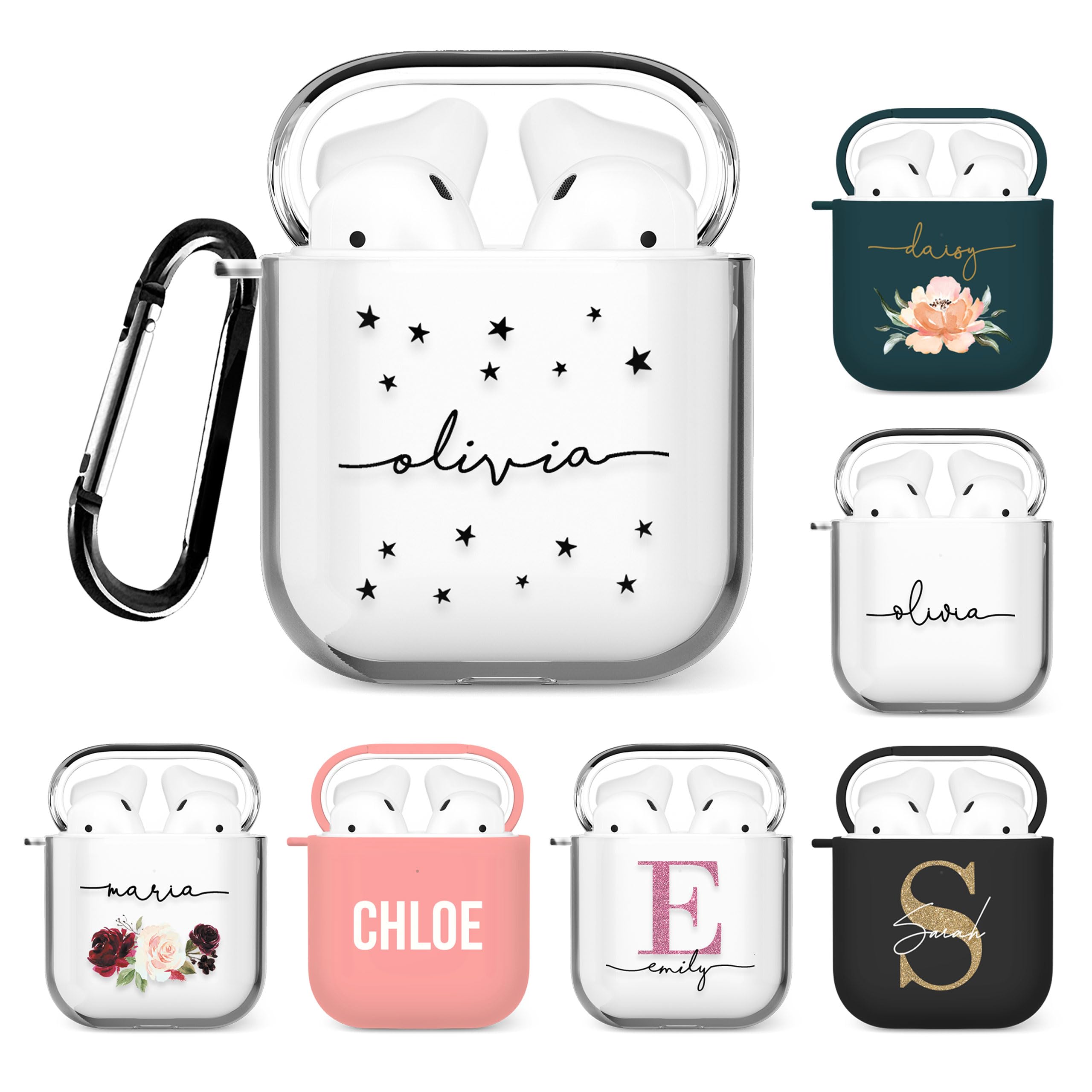 Personalised Custom Case Compatible With Apple Airpods 1st And 2nd