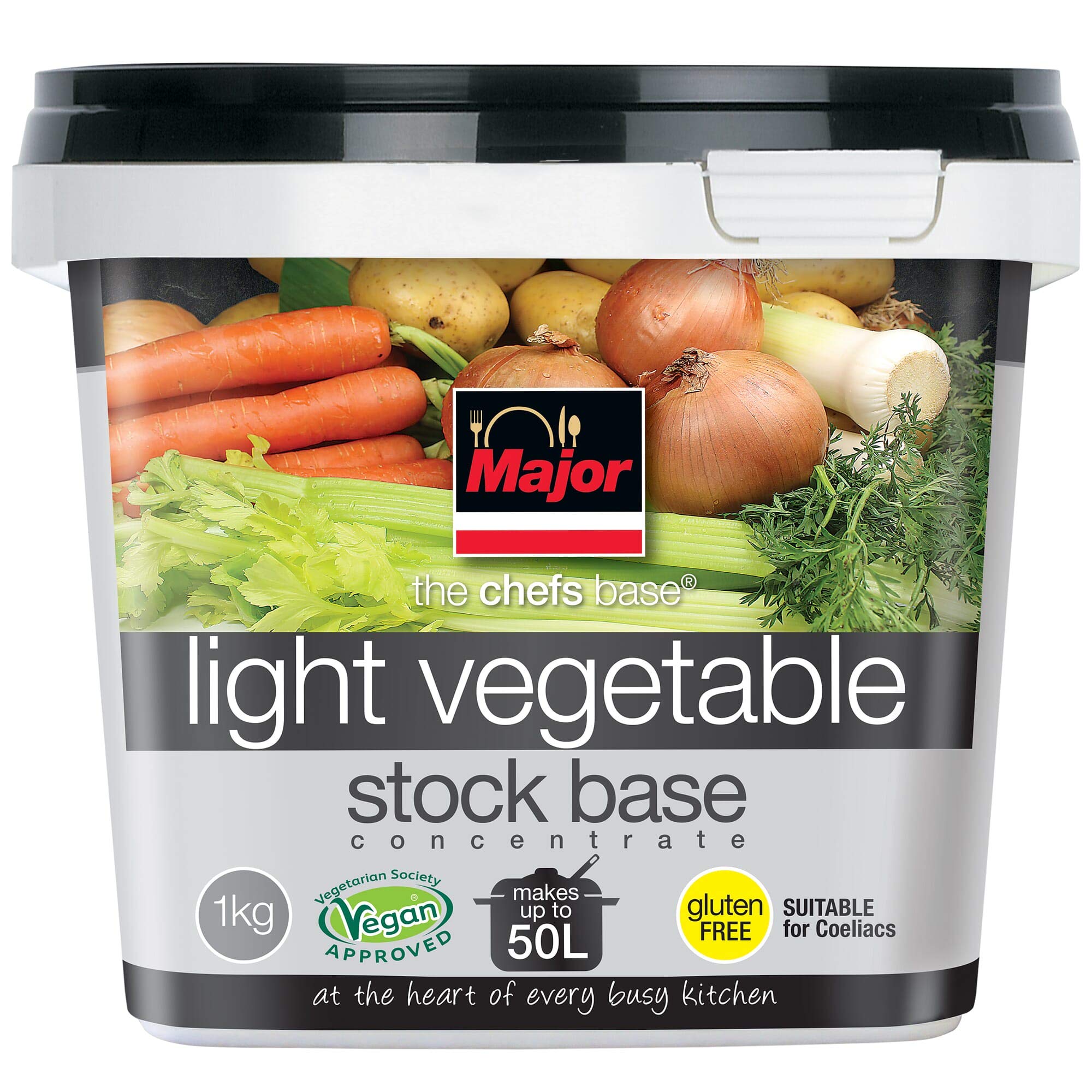 Major Gluten Free Concentrated Light Vegetable Stock Base - 1x1kg