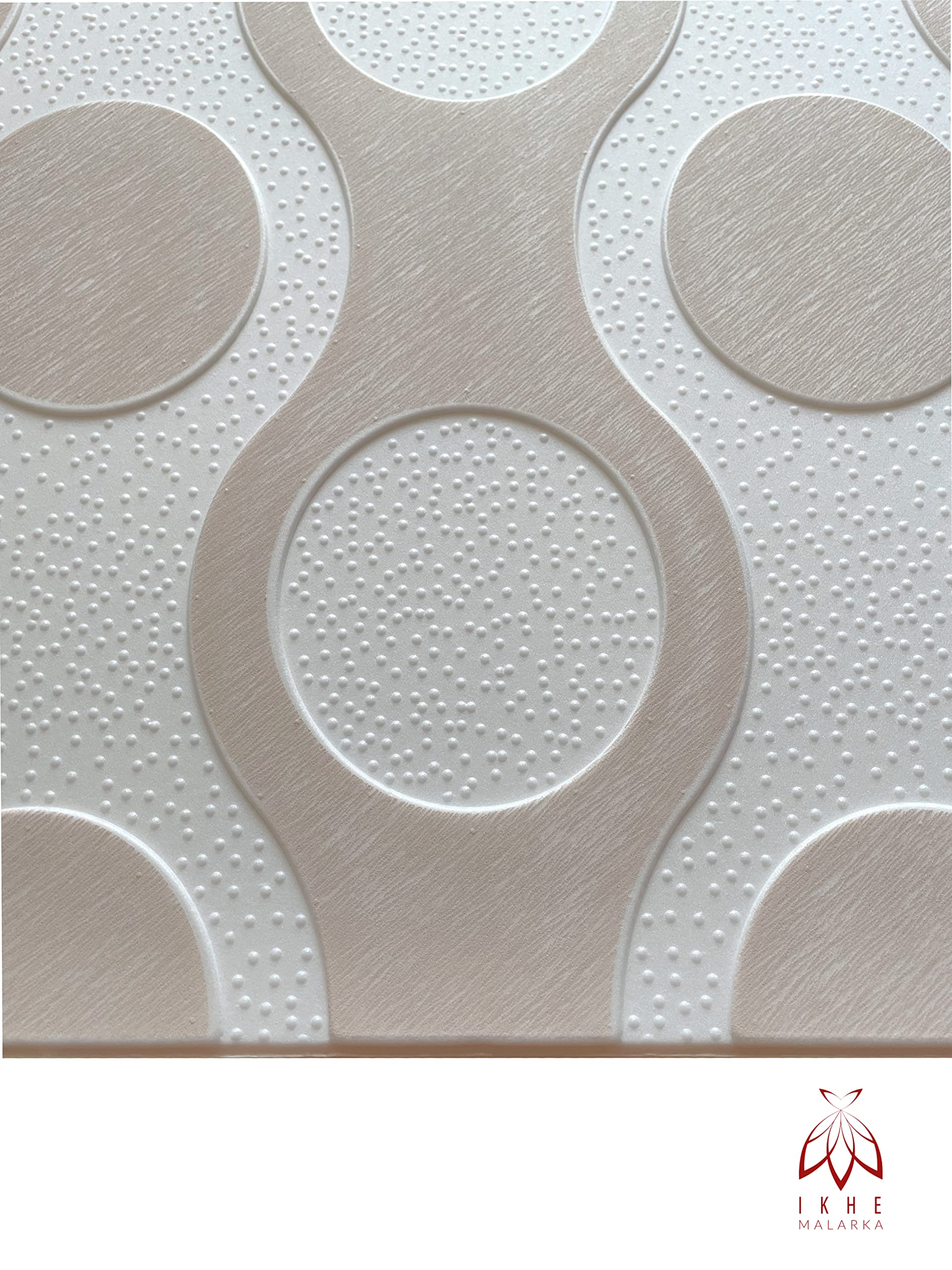Paneele aus Polystyrol XPS, Deckenpaneele, 3D Wandpaneele, Styropor Dekoren, Decken Retro Vintage Wandverkleidung, 3mm dick - 50x50cm (4m²-16 Stück, Breez Beige)