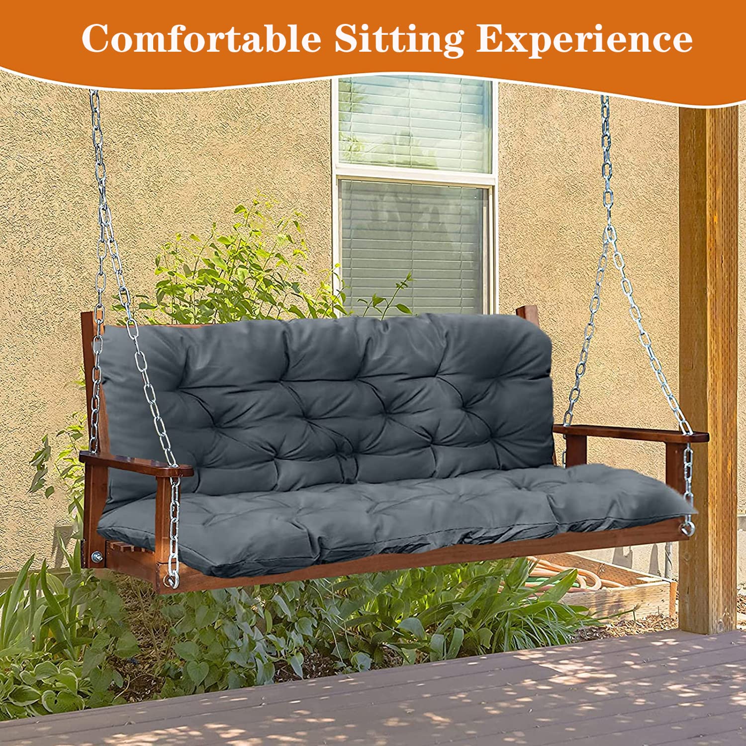 Outsunny Dondolo 3 Posti Per Esterni Giardino, Con Chaise Longue E Tetto Regolabile Nero E Grigio 200 X 115 X 168 Cm 89166106
