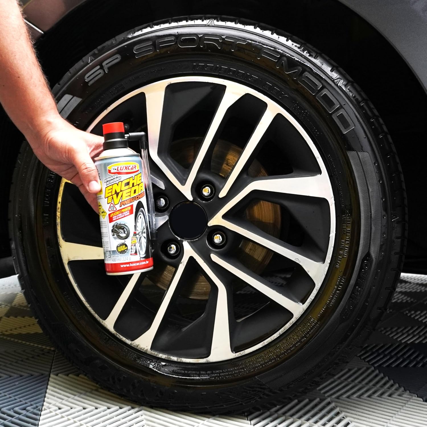 Reparador De Pneu Instantâneo Luxcar 400 Ml