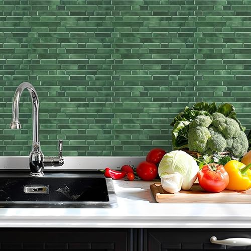 Vista 49 de STICKGOO - Azulejos autoadhesivos para loseta en muro, 12 x 12 pulgadas, azulejos autoadhesivos para loseta en muro de cocina y baño