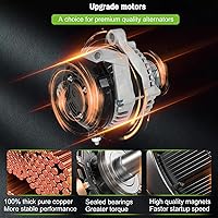 Vista 8 de SCITOO Alternador de coche de alta potencia 11240, se adapta a Dodge Ram 1500 2009-2010, Chrysler Aspen 2007, Dodge Durango 2007, Dodge para Nitro