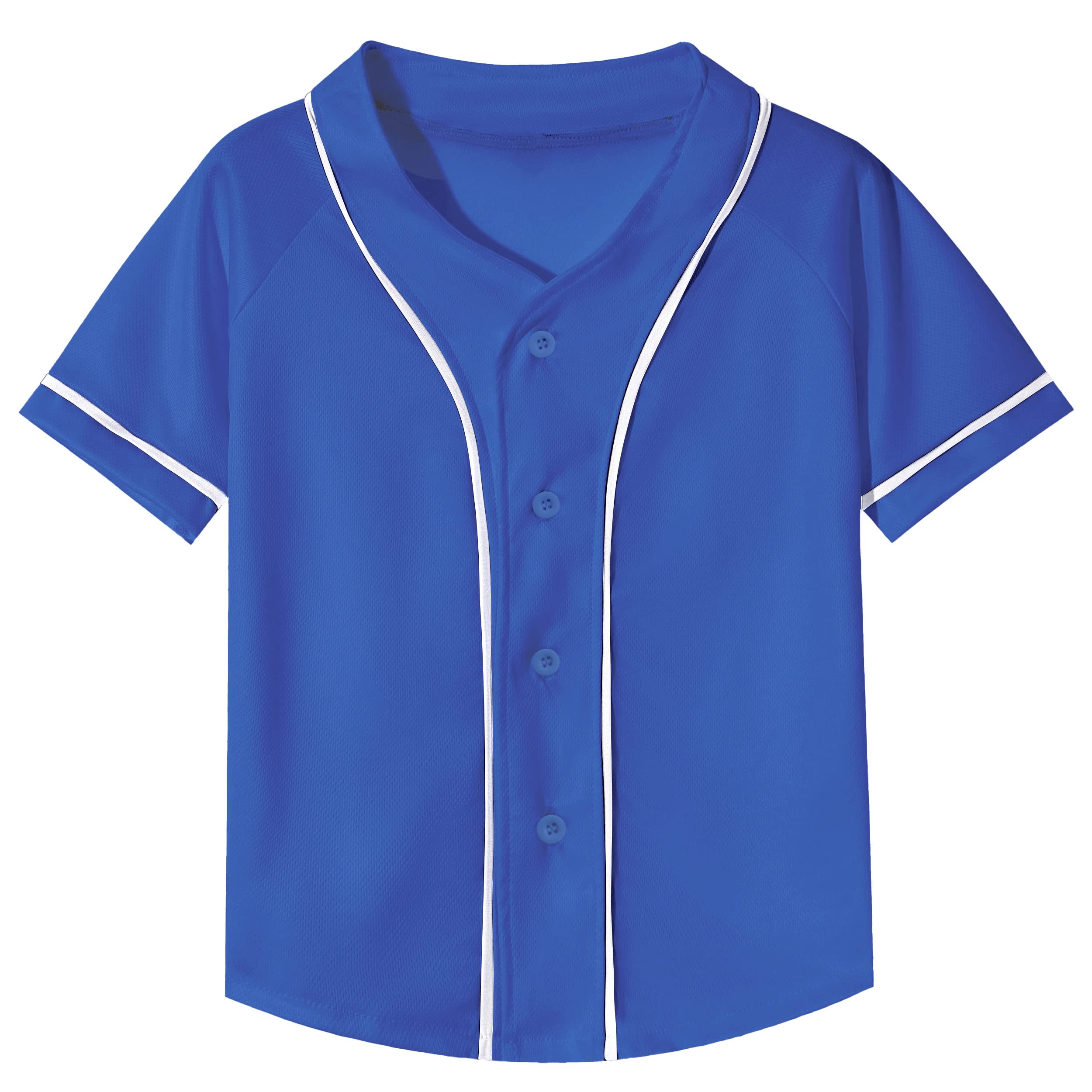 Yuji Itadori Kids Baseball Jersey Button Boys Short Sleeve T-Shirts Hip Hop Fashion Casual Sports Solid Color Shirt