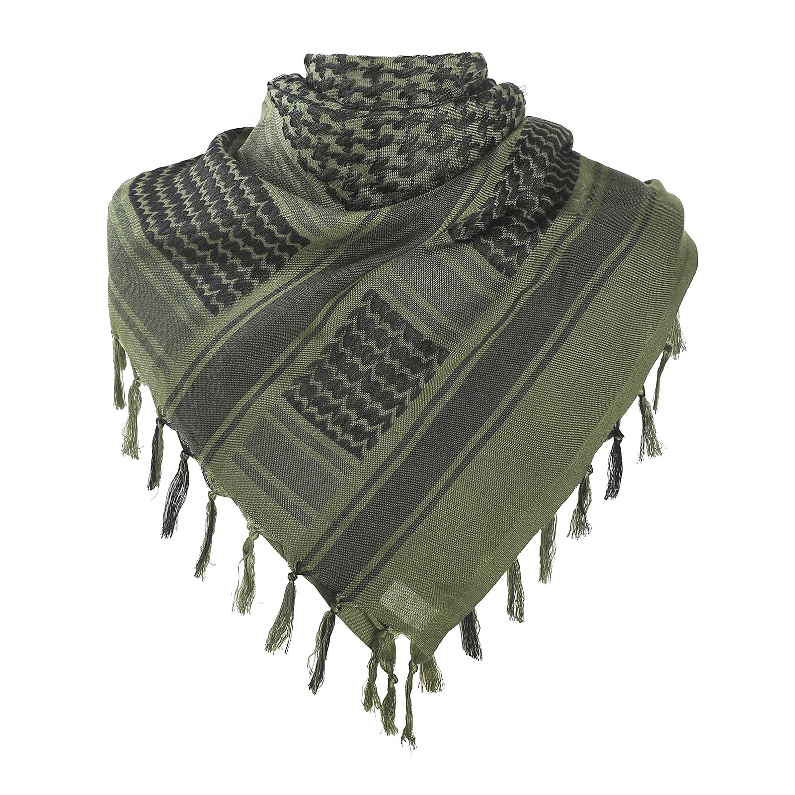 PURFUN Men's Large Arab Shemagh Headscarf Muslim Headcover Shawl Keffiyeh Arabic Scarf
