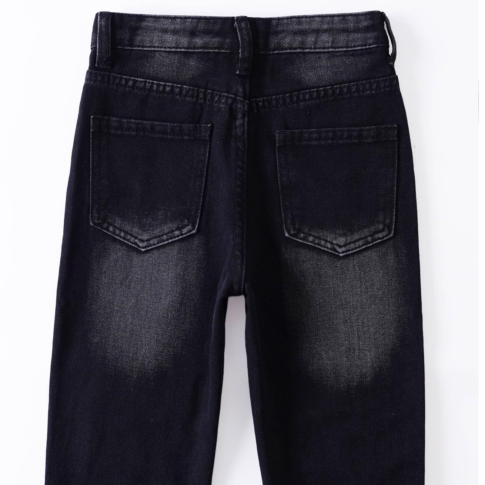 Pantaloni Bambini, Jeans Strappati alla Moda per Ragazzi, Lunghi Casual alla Moda per, Comodi in Denim Elasticizzato, Primavera Autunno, Colore Vivido E Durevole