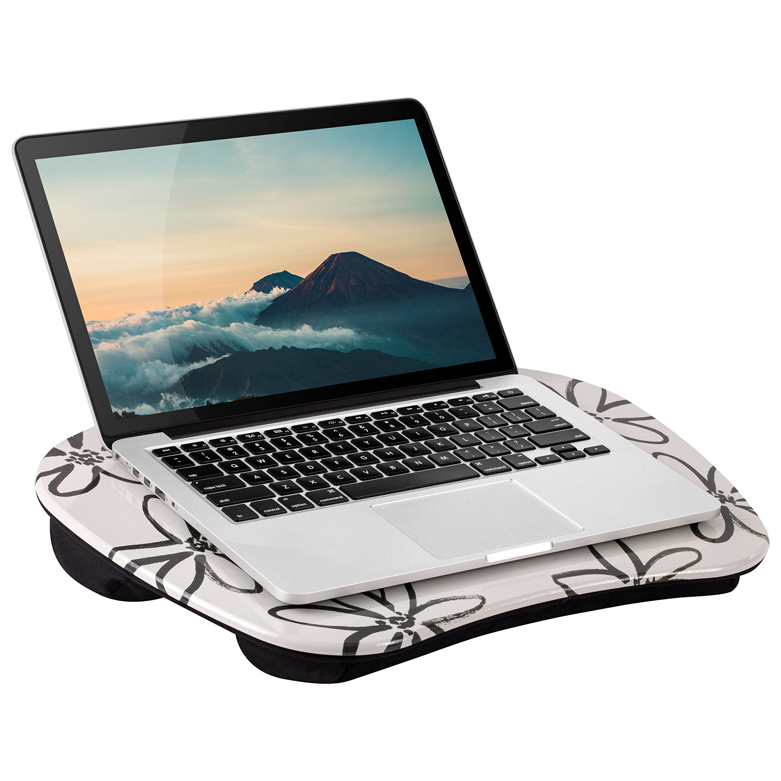 LapGear MyStyle Lap Desk - Brushed Flower - Fits up to 15.6 Inch Laptops - Style No. 45308