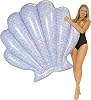 Poolcandy Mermaid Shell Jumbo Island - 60 x 69 - Amazing Pool Float to Lounge in Style