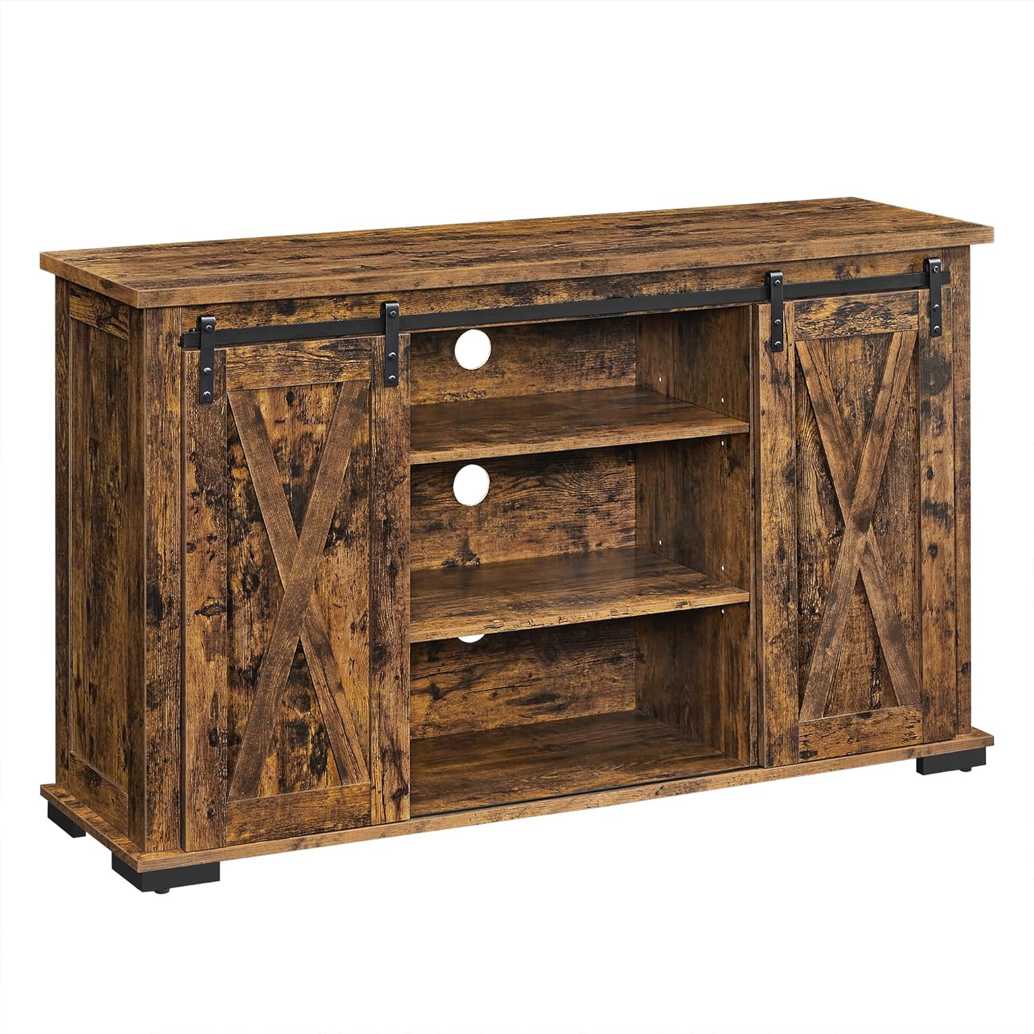 Buy VASAGLE TV Stand with Storage and Sliding Barn Doors for 60Inch