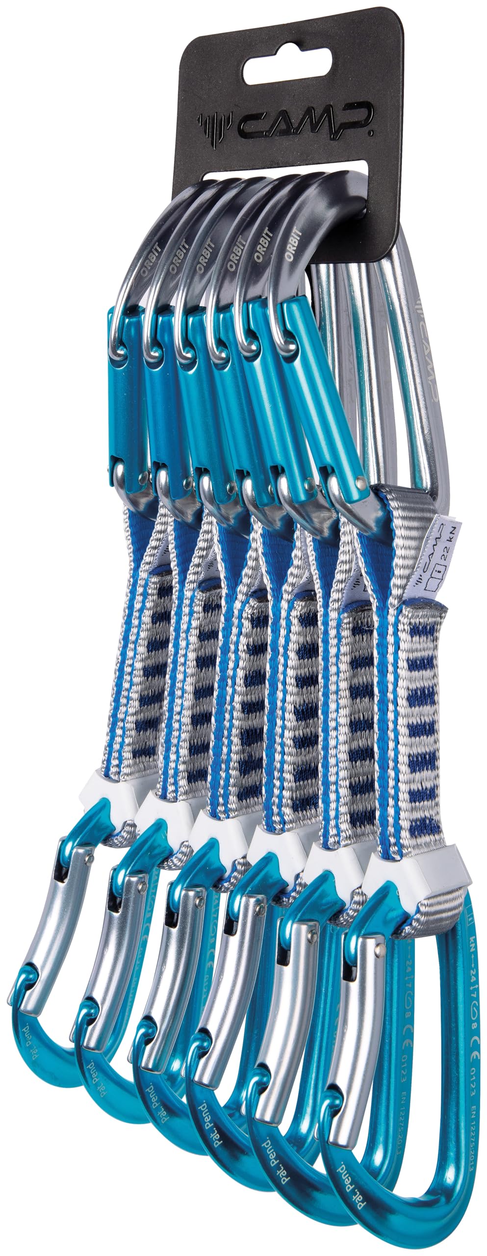 C.A.M.P. - Dégaine - Set 6 Orbit Express KS 12 cm - Gris/Bleu/Bleu
