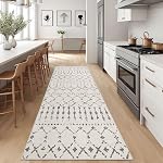 Tapis 6x9 pour salon, tapis vintage boho lavable avec dos antidérapant, tapis intérieur Deerly pour chambre, salle à manger, café