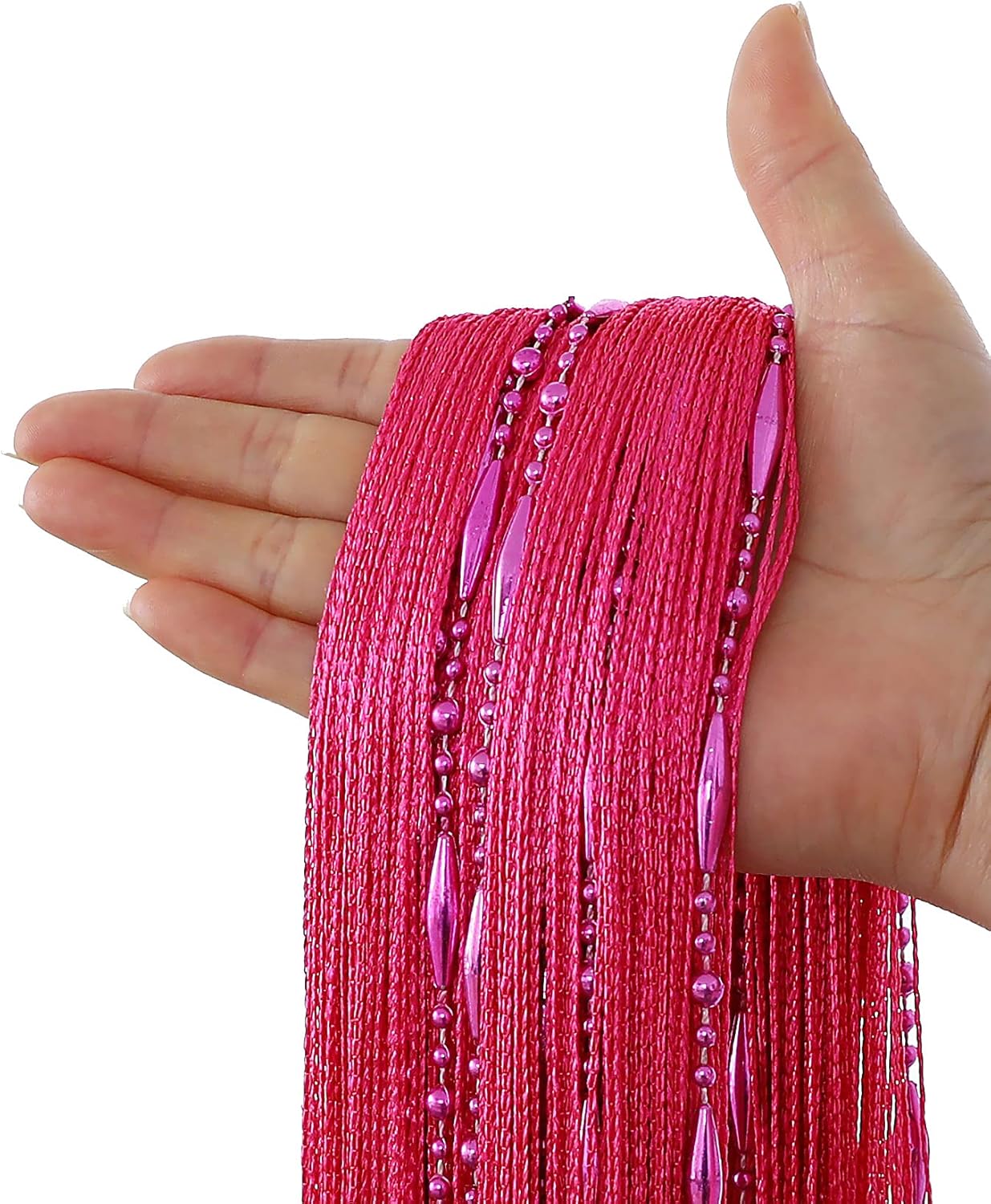 ZUNCHANG Tassel Beaded Curtain 1 Panel of Pack French Door