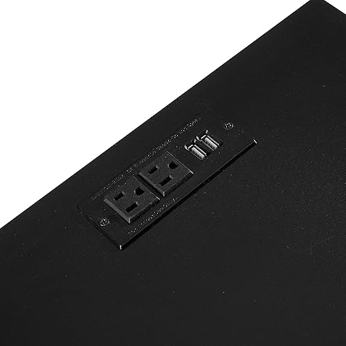 Miniatura 26 de Meihua Mesita de noche de ratán bohemio con cajón decorado de ratán hecho a mano, mesa auxiliar moderna para dormitorio, sala de estar. Negro