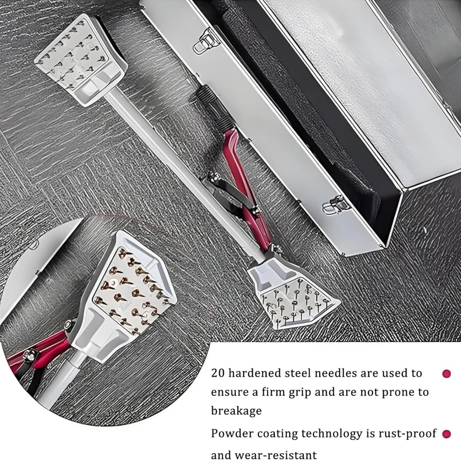 Kit d'outils d'étirement de tapis sans genoux, poignée antidérapante, outil d'installation de moquette, outil de bricolage pour la maison