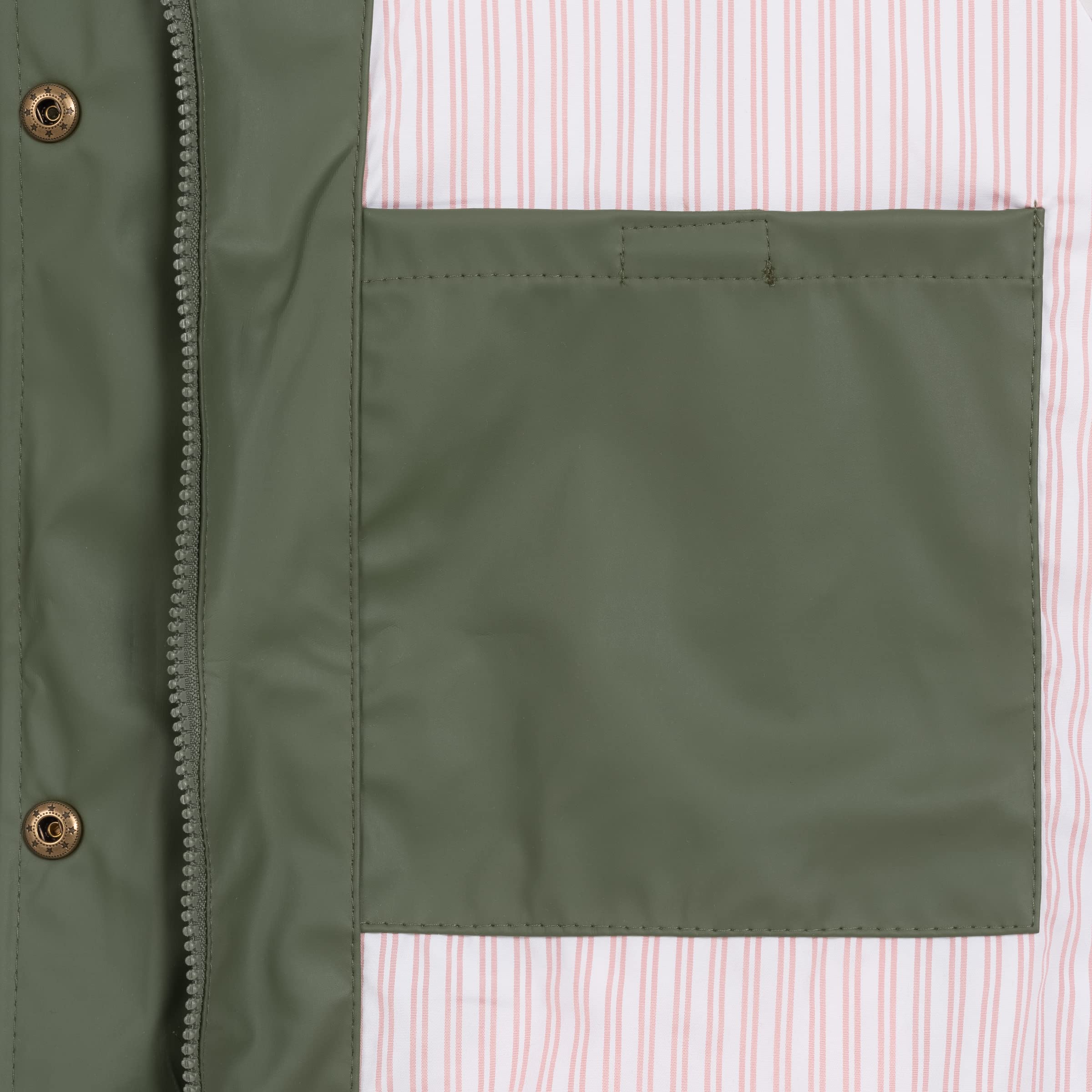 Ankerglut Damen Damen Friesennerz Regenmantel Regenjacke mit Kapuze Wasserdicht Wetterfest Windbreaker Übergangsjacke #Ankerglutliebe Regenjacke