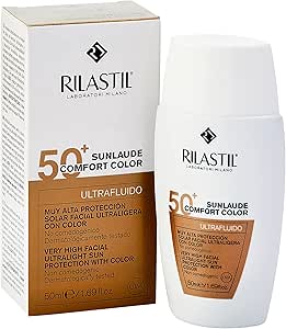 Rilastil Sunlaude Comfort - Protector Solar Facial Ultrafluido con Color SPF+ 50 ml