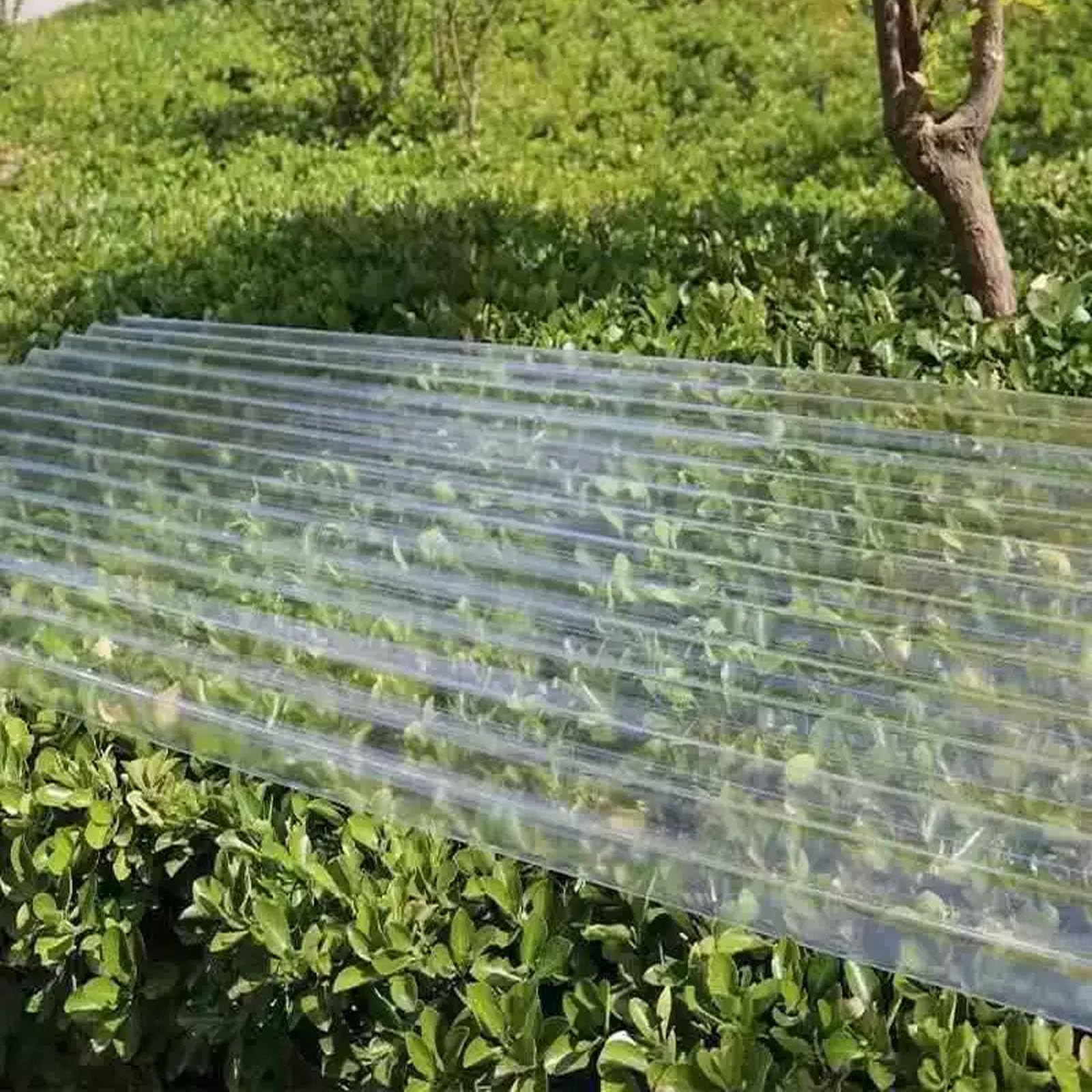 1.2mm Corrugated Roofing Sheets,Anti-UV Fiberglass Daylighting Panels,FRP Roofing Cladding Panel,UV Protection Sheeting Corrugated Roof,Sunroom Daylighting Plate (0.9×1.3m,1pcs)
