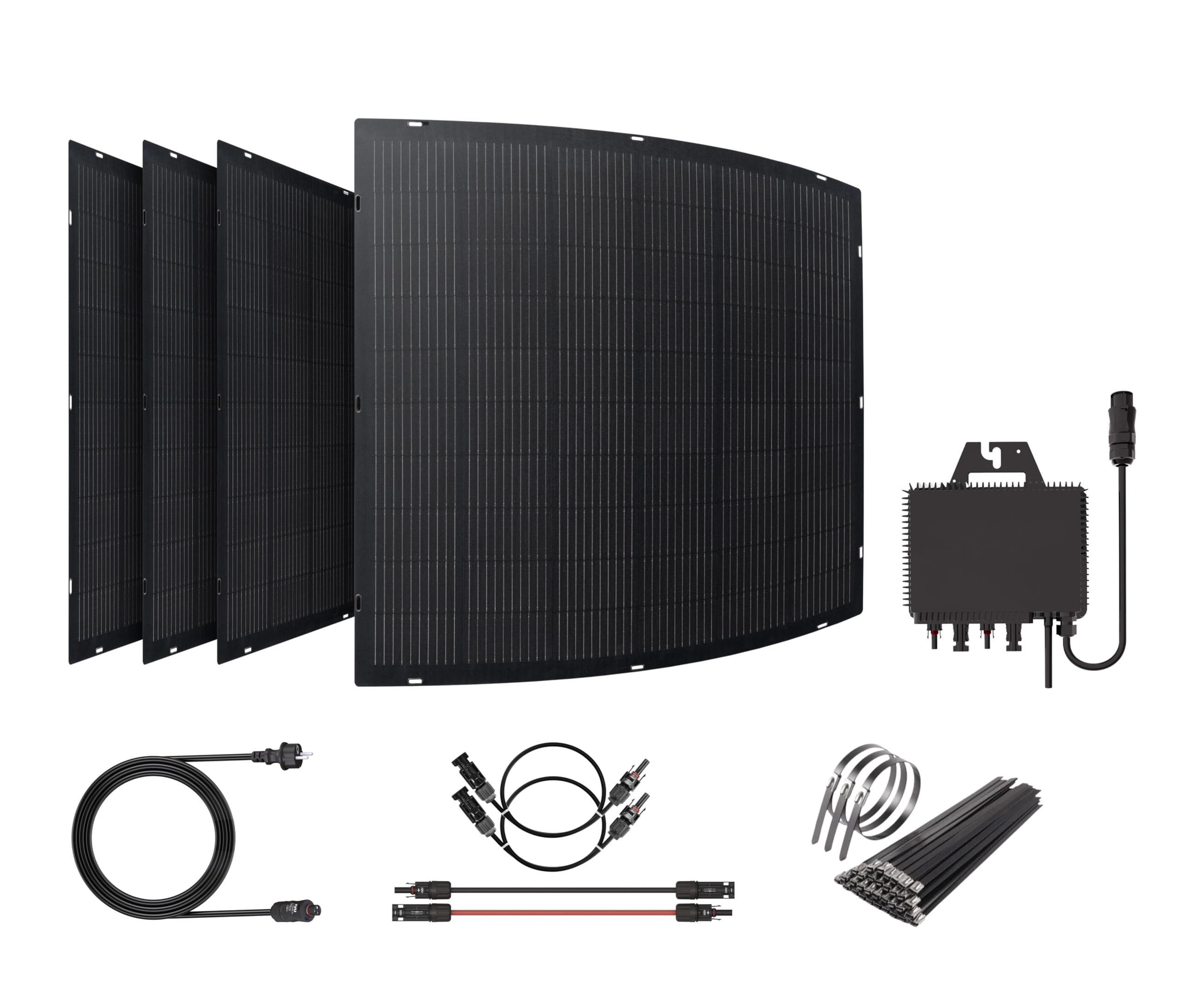 ENGEL PS0800F Kit solar balcon placas solares flexibles 800W IP67 sin herramientas conexion directa enchufe APP movil autoconsumo ahorro energia