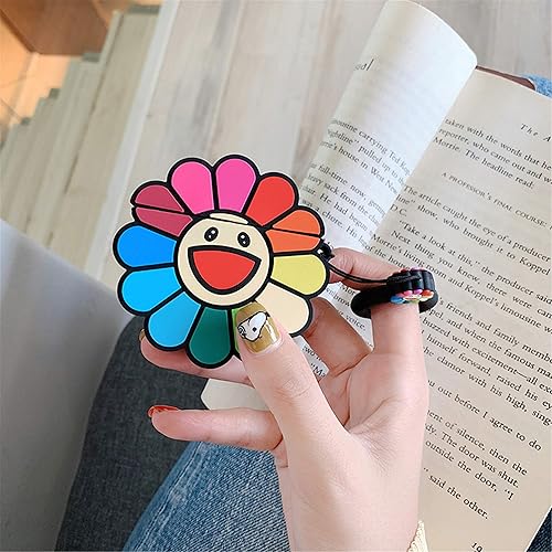 Miniatura 5 de Besoar Funda Hypebeast con diseño de flor de sol para Airpods, diseño de silicona lindo y moderno de dibujos animados para Airpods, diseño único y