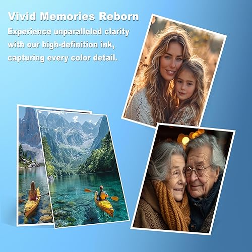 Miniatura 6 de HLPRINT Cartucho de tinta remanufacturado T215 de repuesto para impresoras Workforce WF-100 EC-C110 WF-110 Tinta de pigmento (1 negro 1 color)