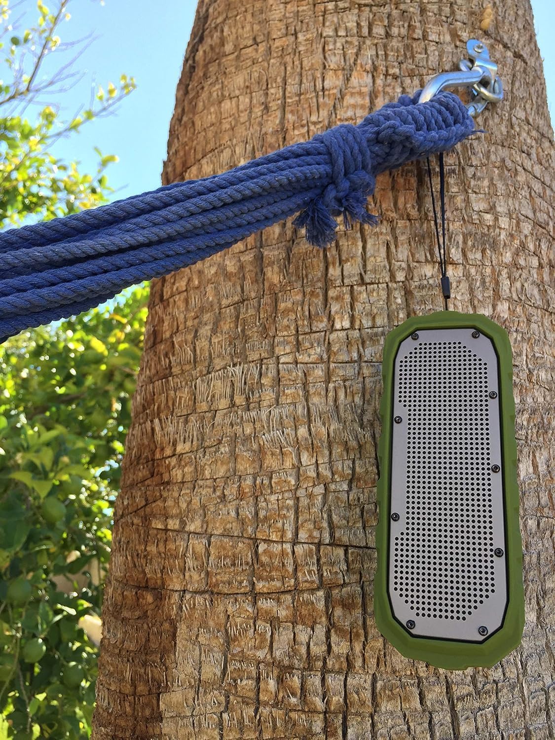 W-200BT Rugged Waterproof Bluetooth Speaker for Shower & Outdoors, Portable Wireless Speaker with Microphone for Calls, AUX/USB Travel Speaker, Camping Beach Bathroom Gift(Green)