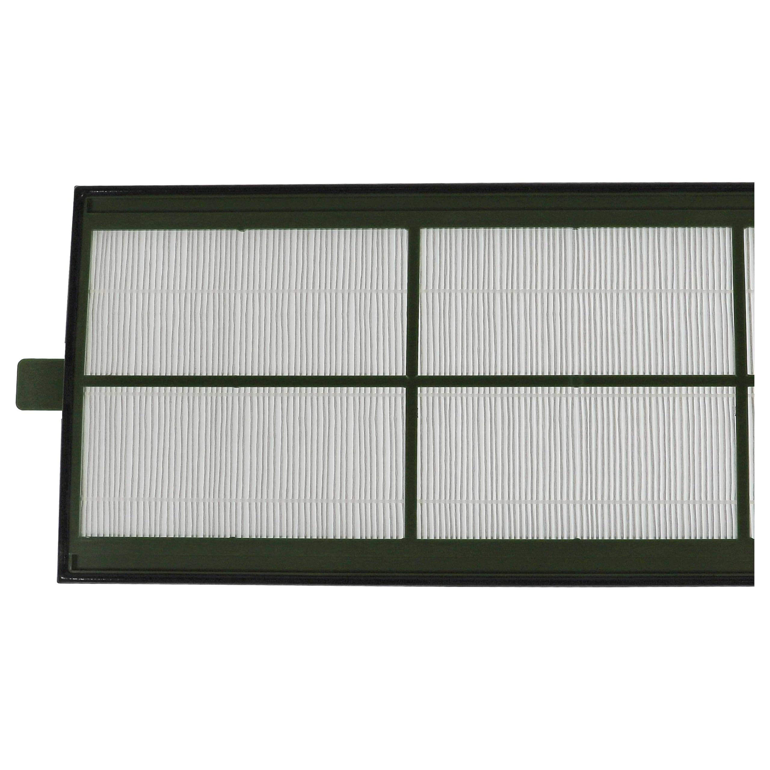 vhbw Set filtros reemplaza Zehnder 006040220, 400100085 para unidad ventilación - G4 / F7 8 uds., 50 x 16 x 1 cm, blanco/amarillo/verde