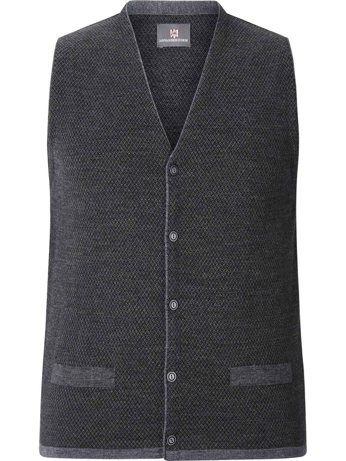 Jan Vanderstorm Homme Gilet De Costume En Maille Tane