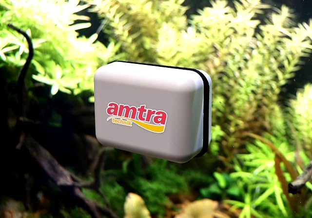 Foto 4 de 5 de Amtra Amtra Wave Magnet Mini, Escobilla De Goma Para Limpieza De Acuarios