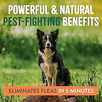 Vista 4 de TropiClean Spray natural para pulgas y garrapatas de máxima fuerza para perros, 16 onzas