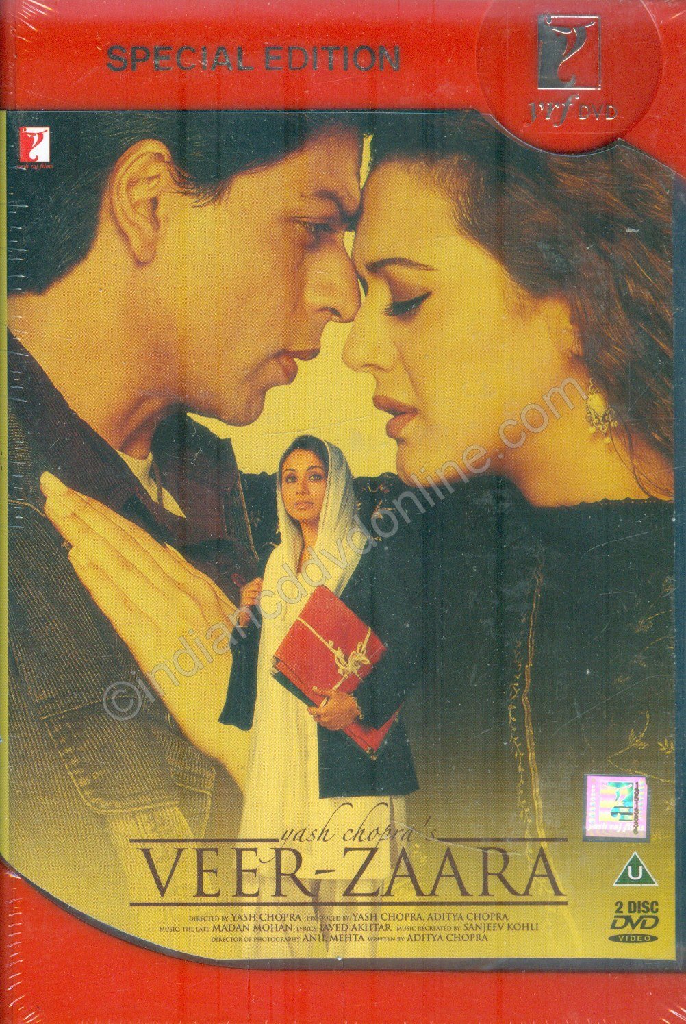 Veer-Zaara (2004) - Shah Rukh Khan - Preity Zinta - Rani Mukherjee - Bollywood - Indian Cinema - Hindi Film [DVD] [NTSC]