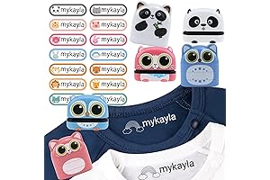 Personalized Kids Name Stamp with No-Iron Clothing Labels