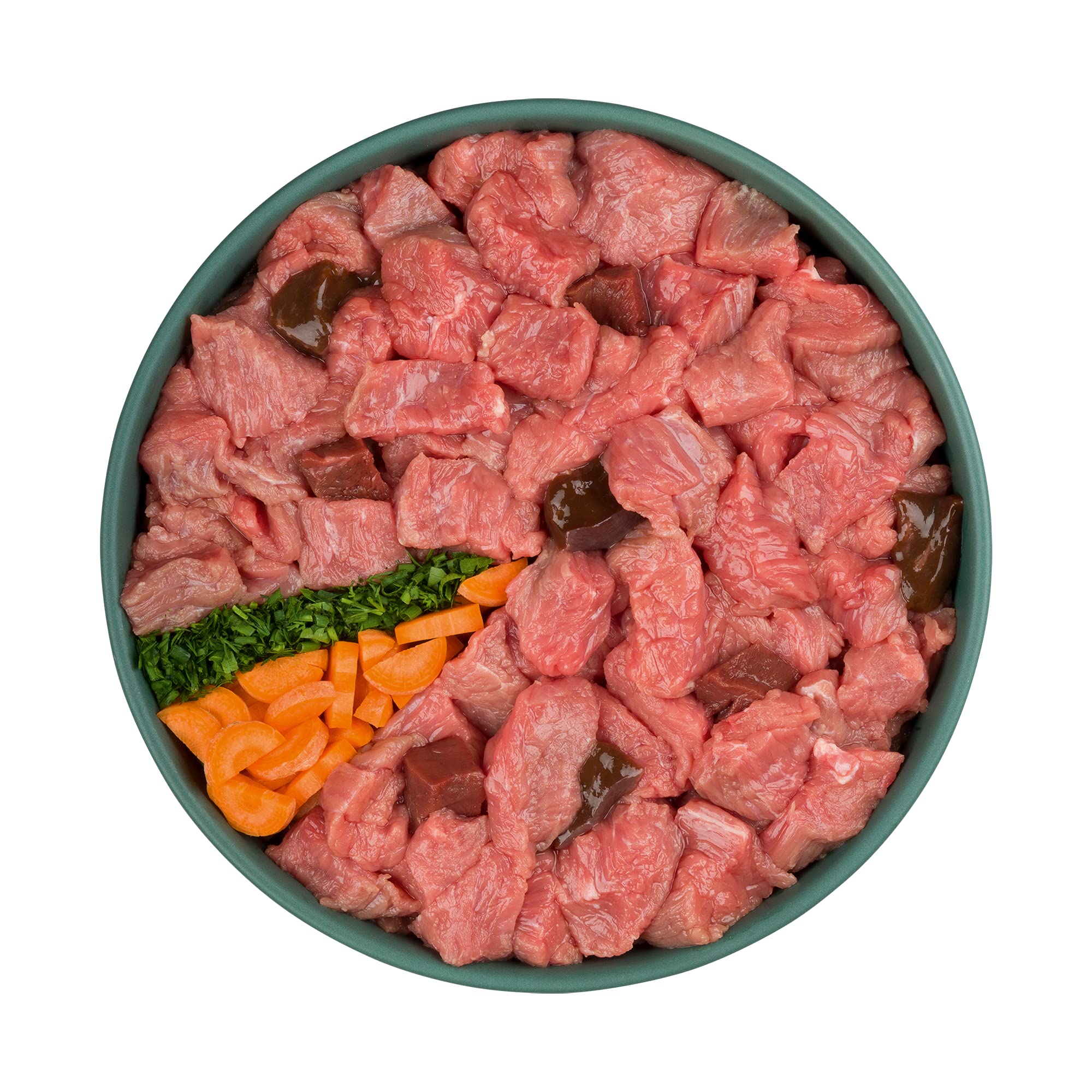 PURBELLO Hunde-Rolle Ziege mit Karotte & Kräutern - Monoprotein Hundefutter mit hohem Fleischanteil - Nassfutter für Hunde - Hundewurst schnittfest & getreidefrei - 8 x 200 g