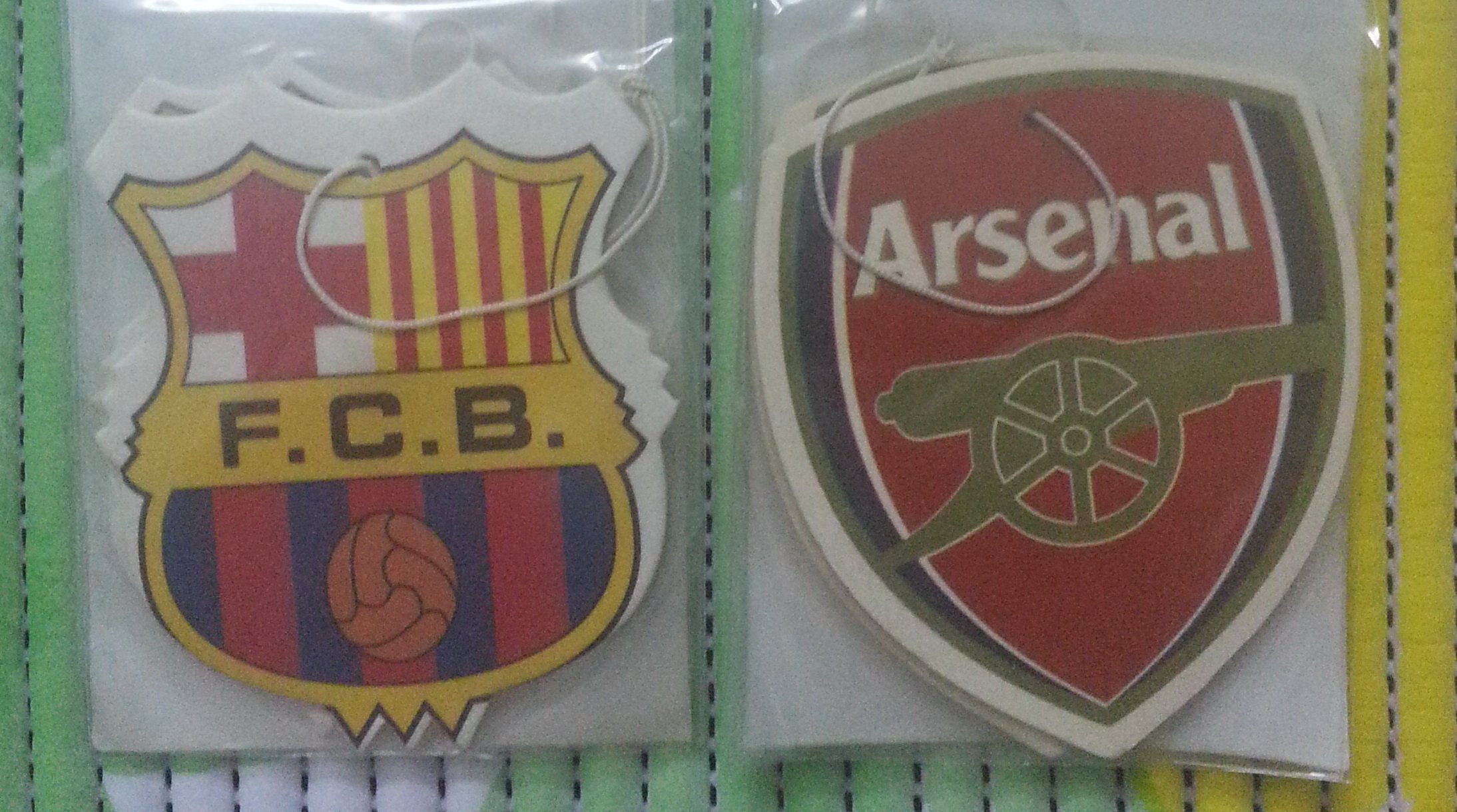 6 Pcs Barcelona Fc the Gunner Arsenal Football Club Air Freshener Soccer Football Car Freshener