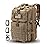 Hannibal Tactical MOLLE Assault Pack, Tactical Backpack Military Army Camping Rucksack, 3-Day Pack Trip w/USA Flag Patch, D-Rings, Coyote