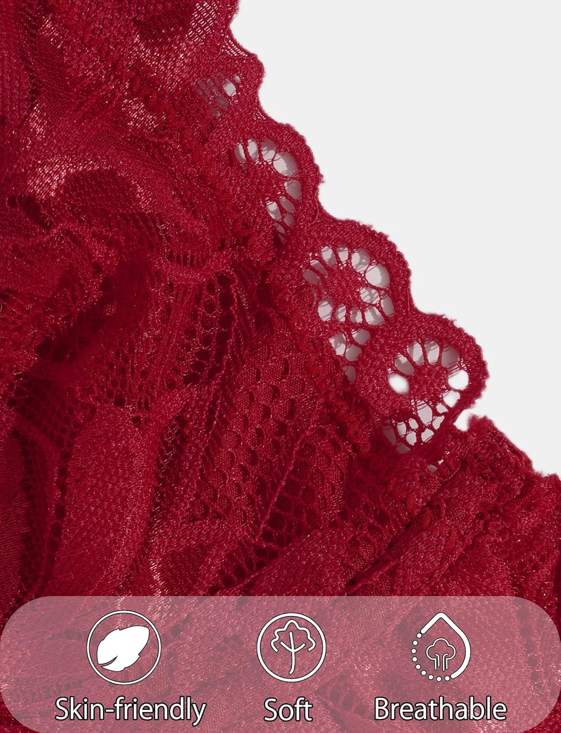 Women's Sexy Lingerie Set Bodysuit Lace Thong Teddy Babydoll with Garter Belts XS-L - Image 5