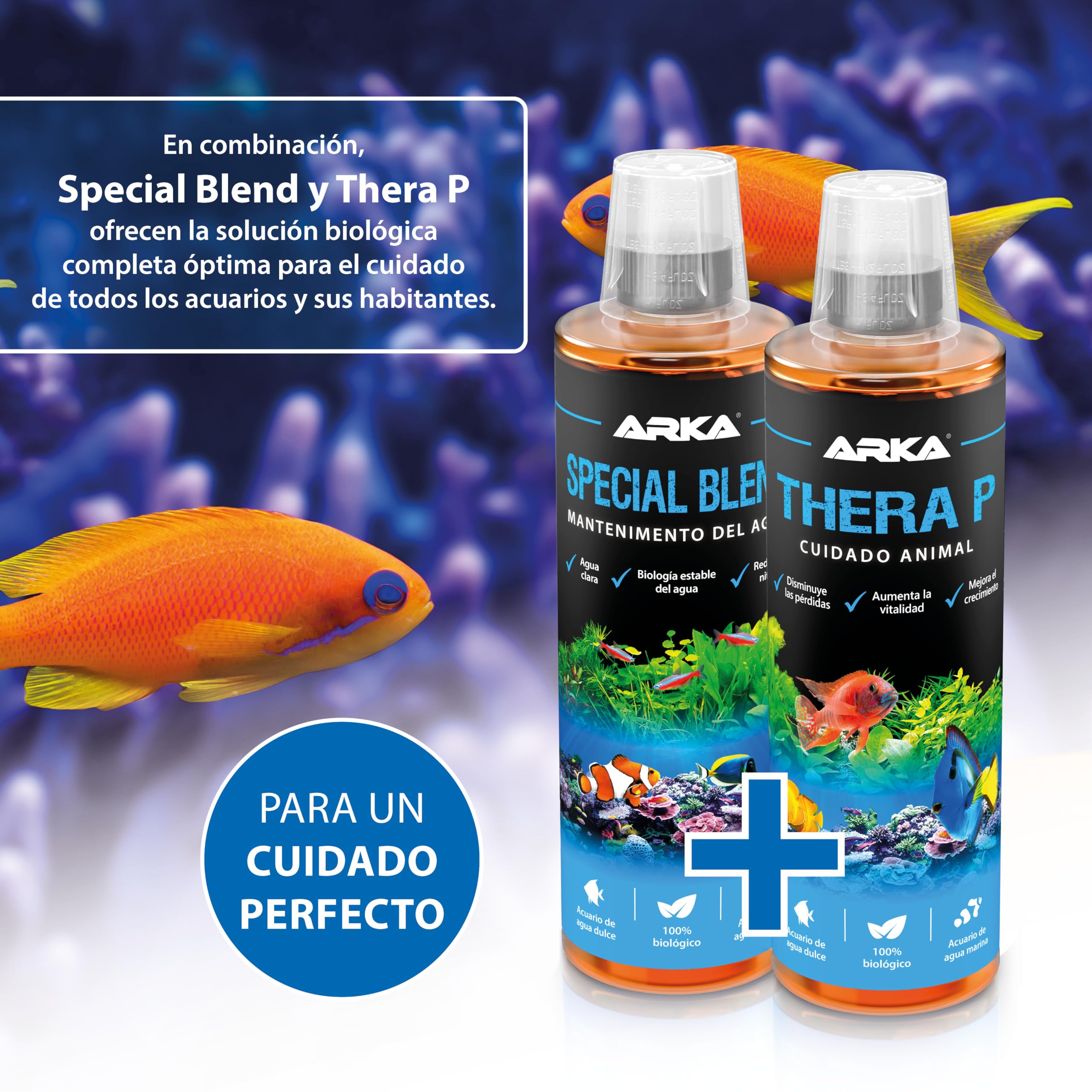 MICROBE-LIFT TheraP – Bacterias de Limpieza para el Cuidado de Peces, previene Enfermedades, favorece el Crecimiento de los Animales, para Agua Dulce y Salada