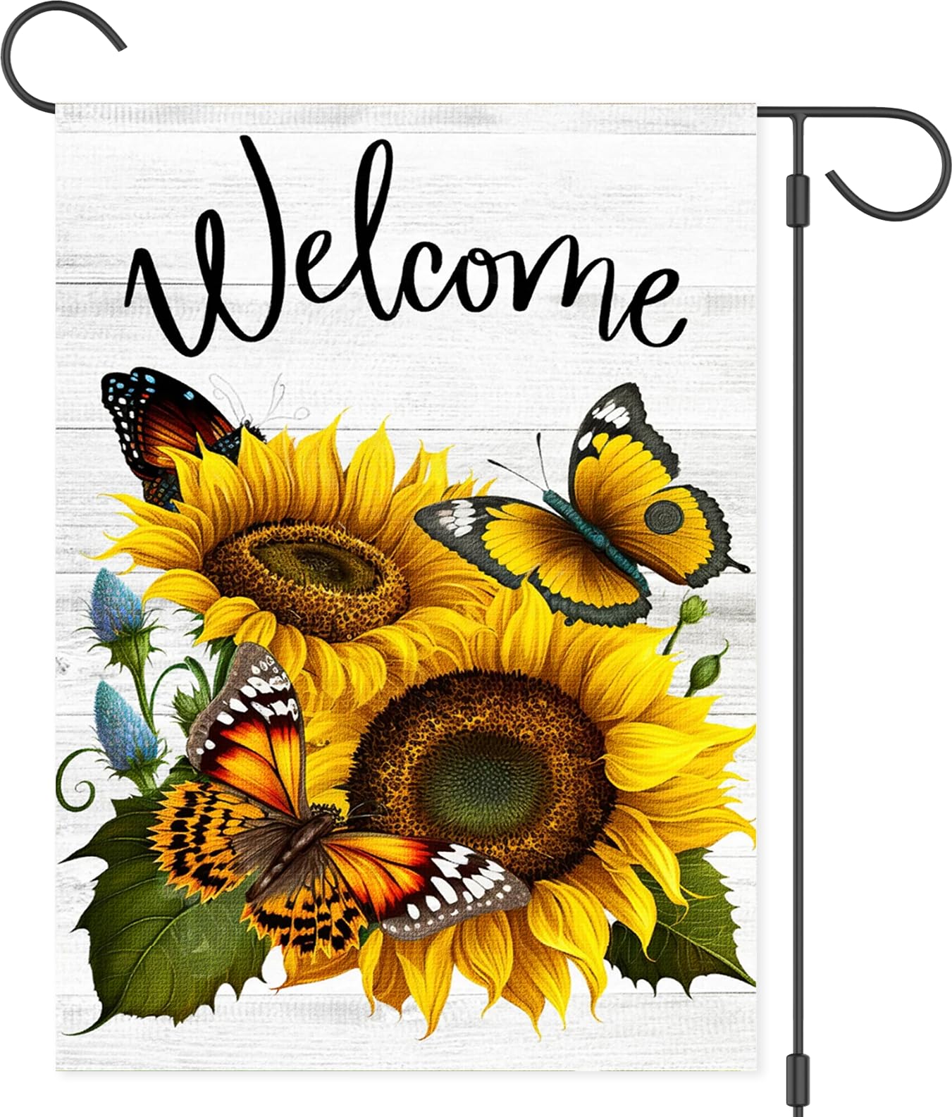 Drapeau de jardin tournesol résistant aux intempéries pour sublimer une pelouse fatiguée