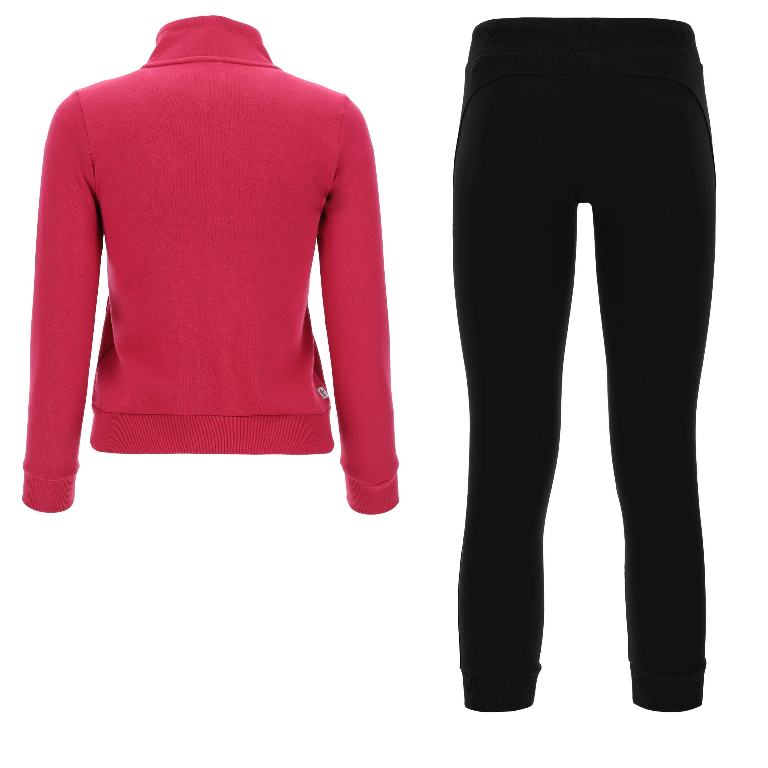 FREDDY Tuta Regular con Zip in Felpa Brushed e Stampa Frontale