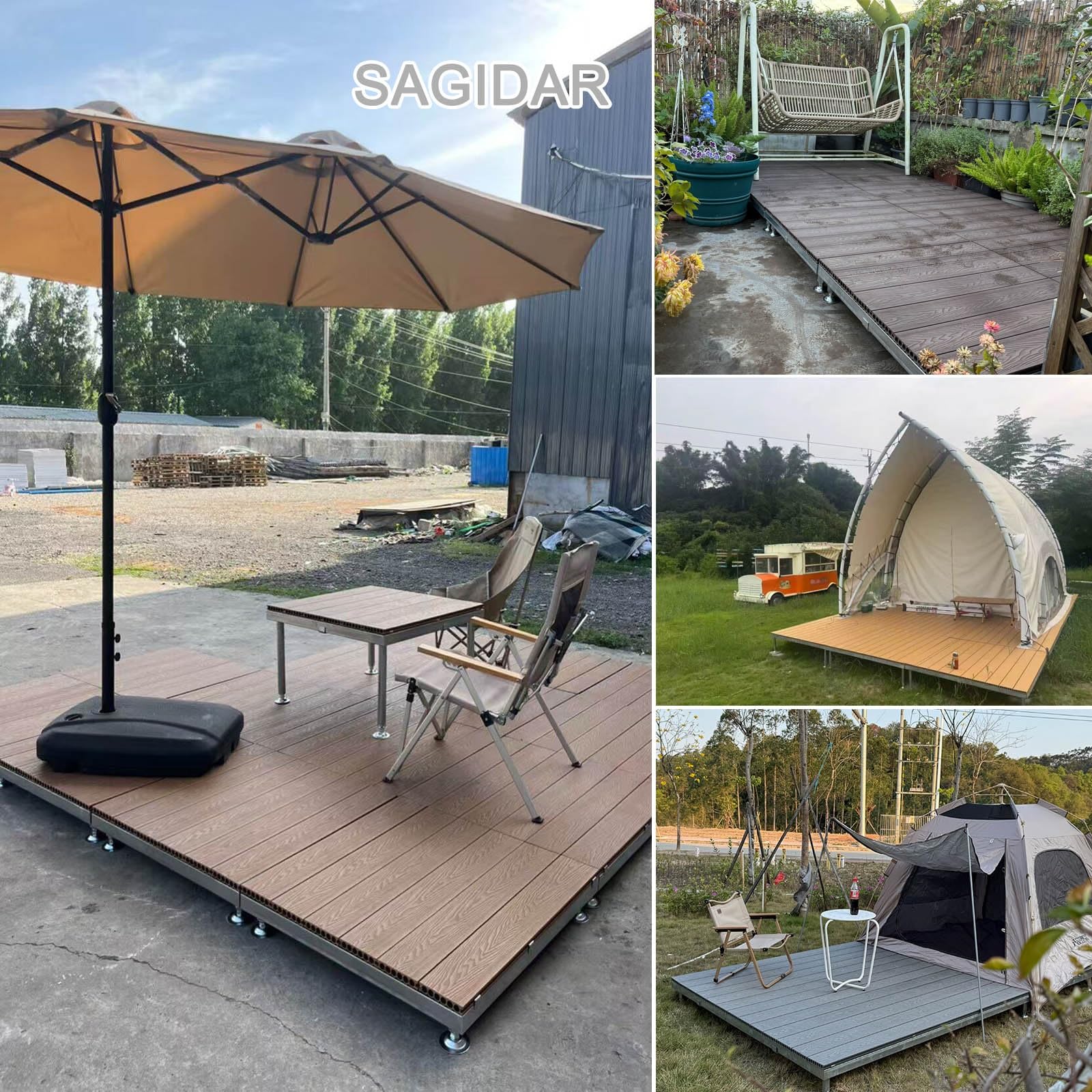 84x84cm Piastrelle For Ponte Modulari Ad Incastro For Giardini Campeggi