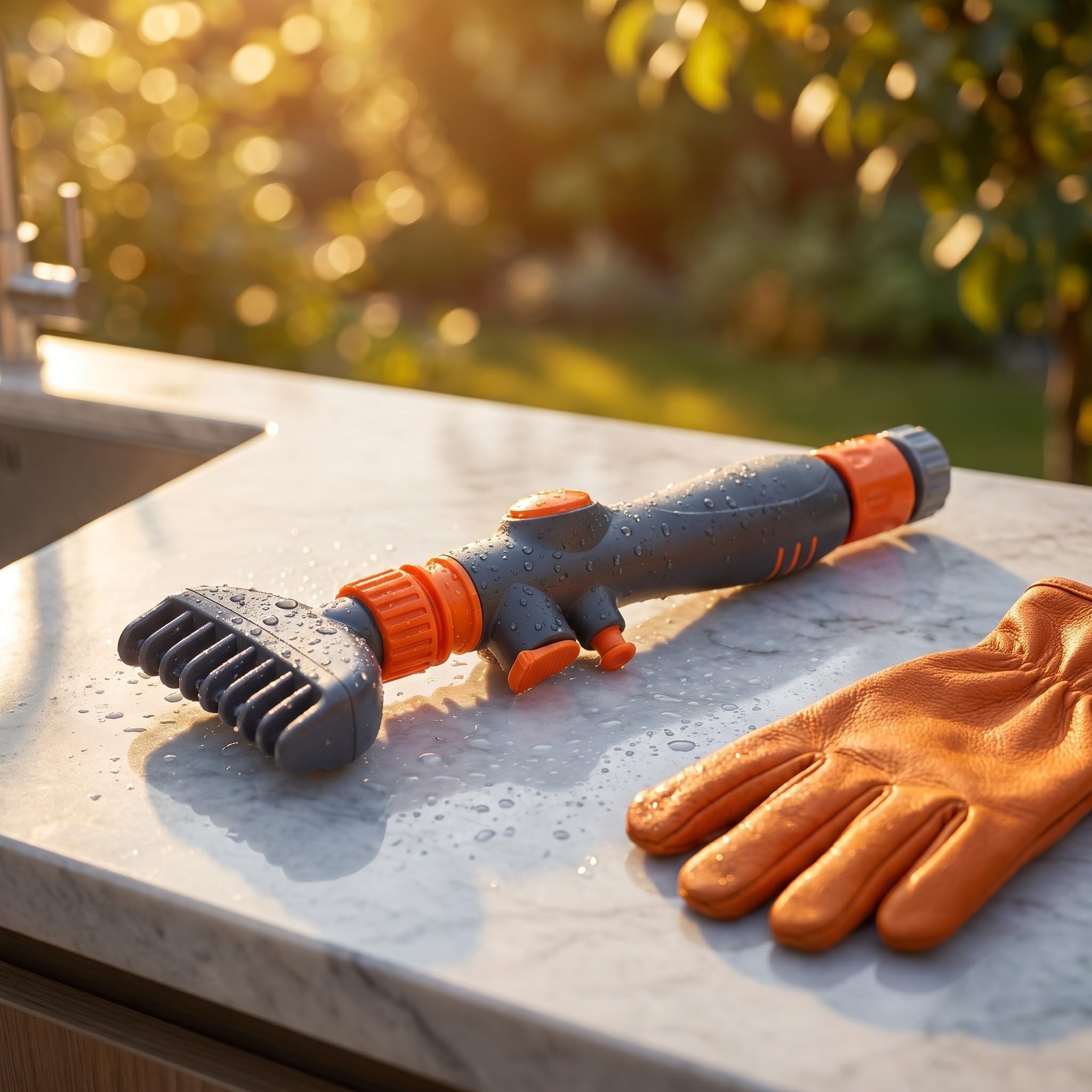 UKCOCO Herramienta de Limpieza de filtros de Piscina con chorros de Agua y