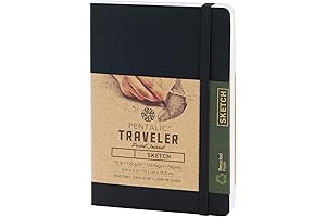 Pentalic 4" x 6" Pocket Sketchbook: Essential Companion for Travelers and Artists