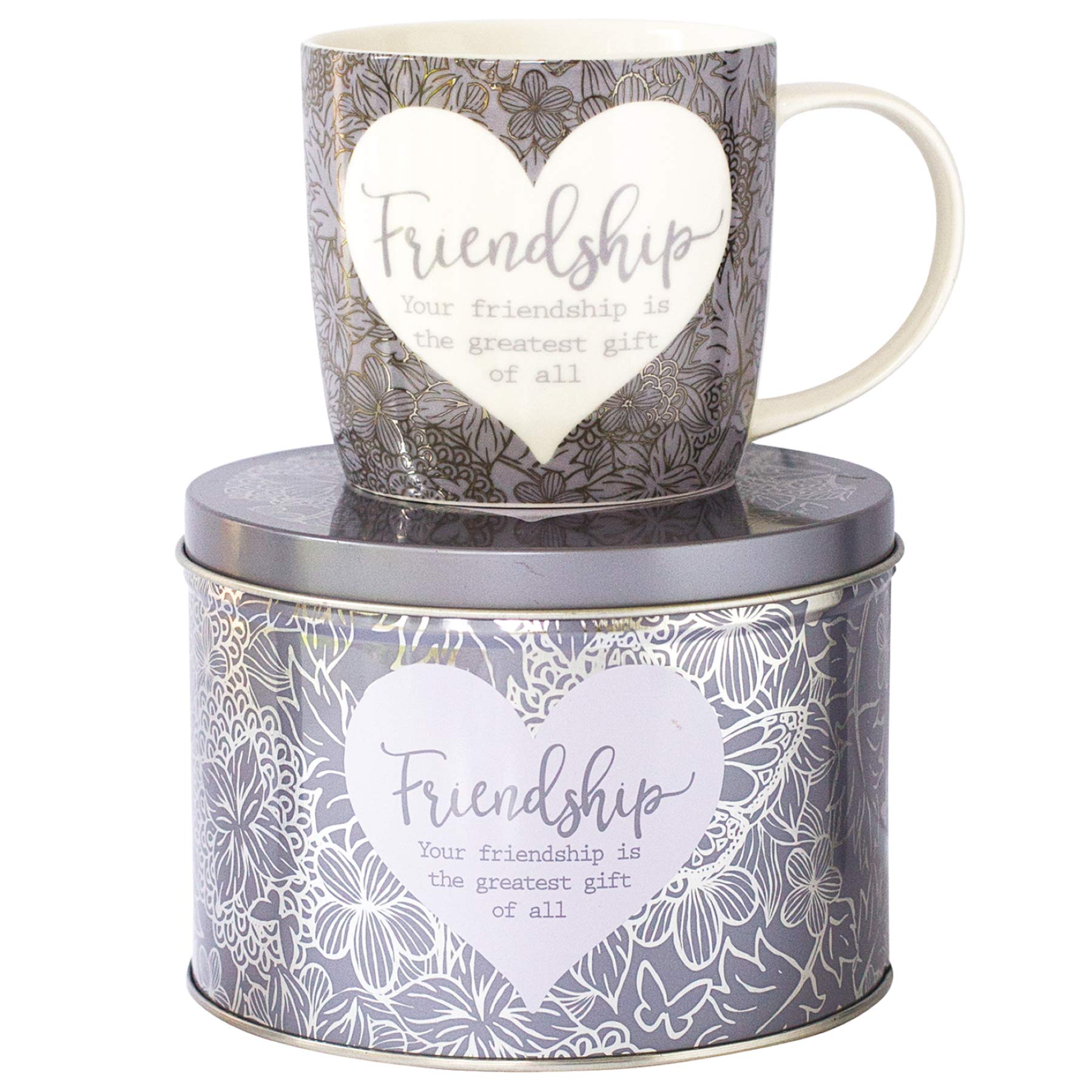 Arora Multicolor 7053 Said With Sentiment Mug & Tin-Friendship, Ceramic,